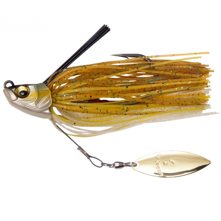 Lures Fake Bait Hubs Rotating Composite Sequins Noise Freshwater Sea Fishing Warped  Mouth Catfish Bait(E)