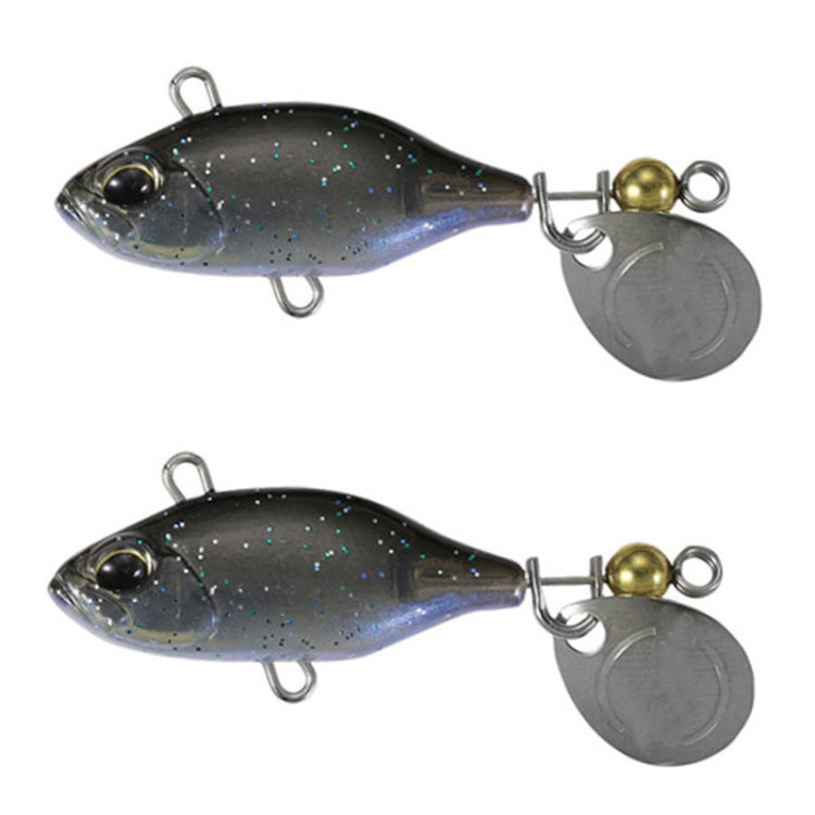 2pcs Luya Bait Shenshui VIB With Metal Tablets Fake Bait Tiller Mouth Bass Bionic Fishing Bait(E)