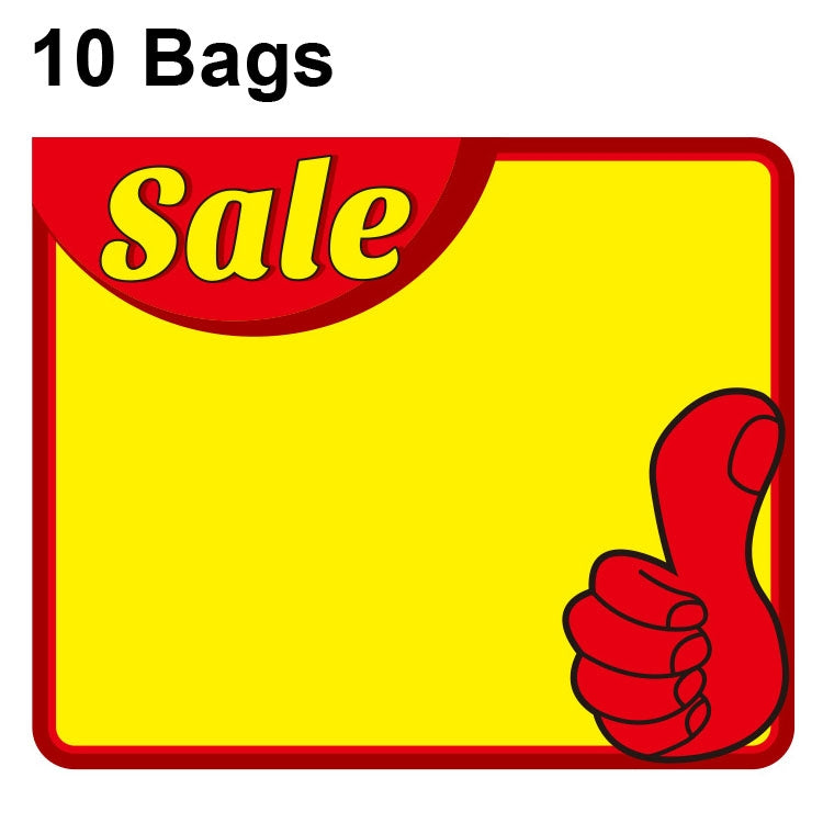 WM-013 10bags 25x19cm Explosion Sticker Product Price Tag Supermarket Price Label
