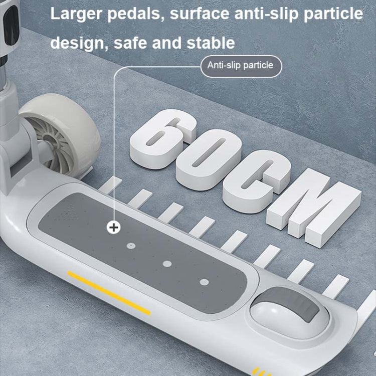 MIJIAQI 01 3 In 1 Multifunctional Foldable Children Scooter with Music and Lights, Spec: White Seat