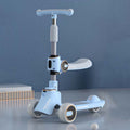 MIJIAQI 01 3 In 1 Multifunctional Foldable Children Scooter with Music and Lights, Spec: Blue Seat