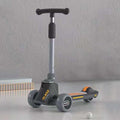 MIJIAQI 01 3 In 1 Multifunctional Foldable Children Scooter with Music and Lights, Spec: Gray