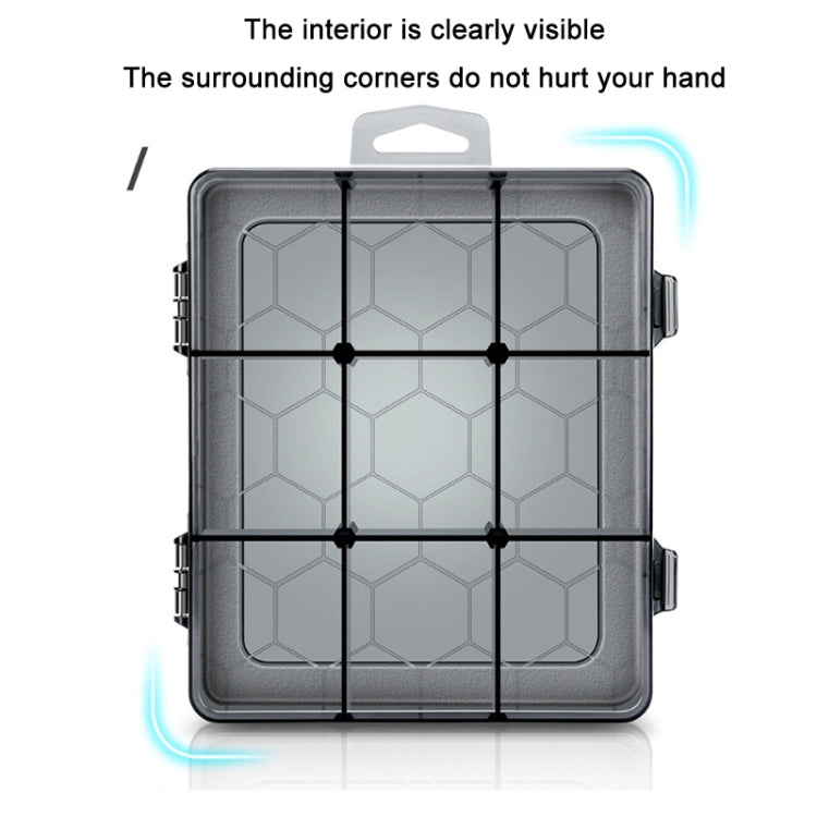Multi-Compartment Sorted Electronic Parts Organiser, Specifications: 9 Grid
