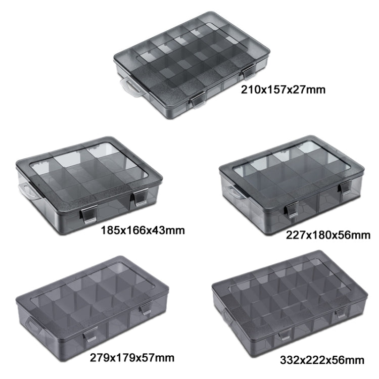 Multi-Compartment Sorted Electronic Parts Organiser, Specifications: 15 Grid