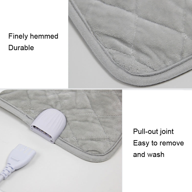 JSB-1 Graphene Heating Pad Timed Water Washing Electric Blanket, Size: 30x60cm(US Plug)