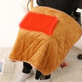 USB Electric Blanket Single Crystal Fleece Winter Warm Heating Blanket, Size: 60 x 80cm(Camel)
