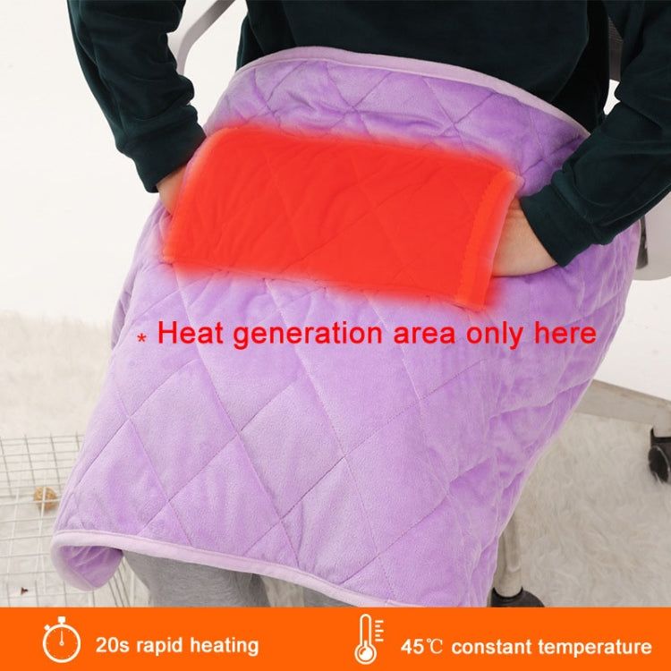 USB Electric Blanket Single Crystal Fleece Winter Warm Heating Blanket, Size: 60 x 80cm(Purple)