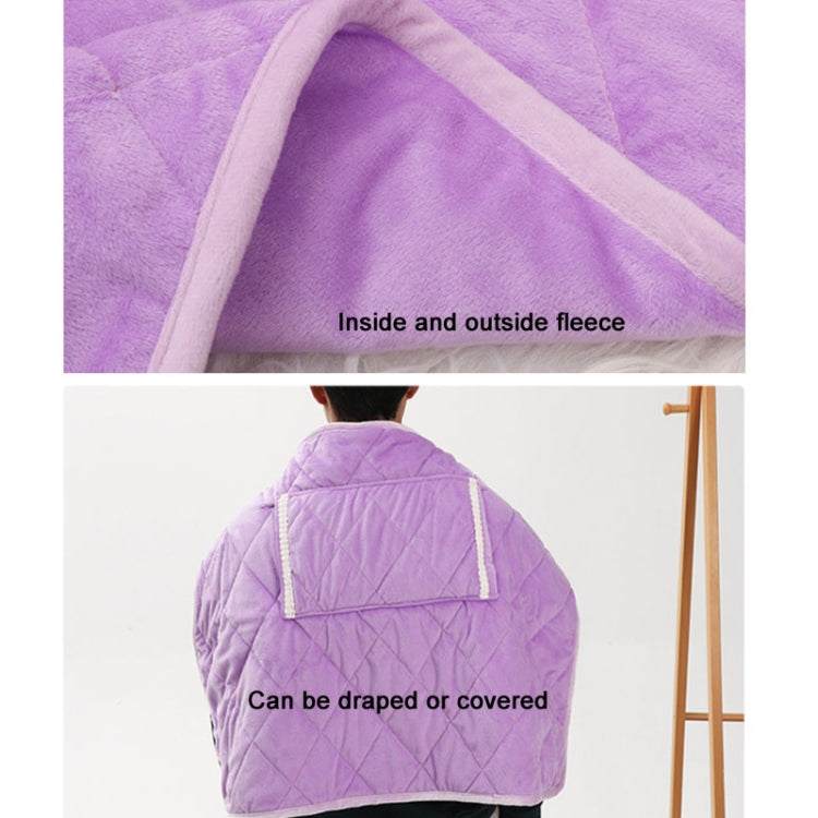 USB Electric Blanket Single Crystal Fleece Winter Warm Heating Blanket, Size: 60 x 80cm(Purple)