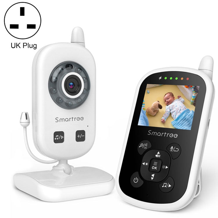 UU24 2.4 Inch Wireless Baby Monitor Camera Temperature Monitor 2 Way Audio VOX Lullaby UK Plug