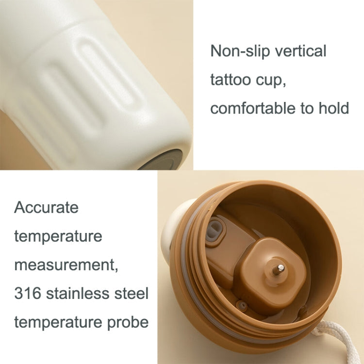 Relea JV012237 Portable Stainless Steel Coffee Insulation Cup, Style: Digital Model+Christmas Gift Bag (Black)
