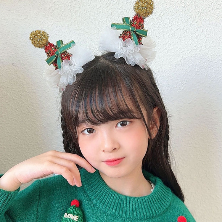 Christmas Gold Velvet Headdress Duckbill Clip, Color: LD113 Red