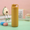 Spray Paint 304 Stainless Steel Insulation Cup Portable Outdoor Sports Cup(Khaki)