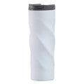 Stainless Steel Thread Insulation Cup Creative Alien Rotation Cup(White)