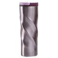 Stainless Steel Thread Insulation Cup Creative Alien Rotation Cup(Purple)