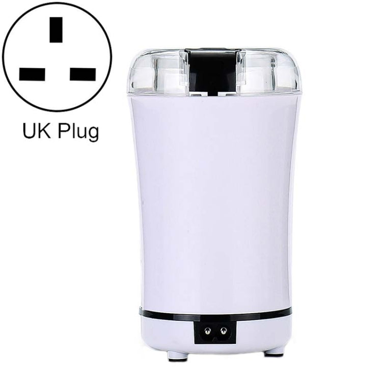 M150A Stainless Steel Electric Coffee Grinder Grain Bean Grinding Machine, Spec: UK Plug (White)