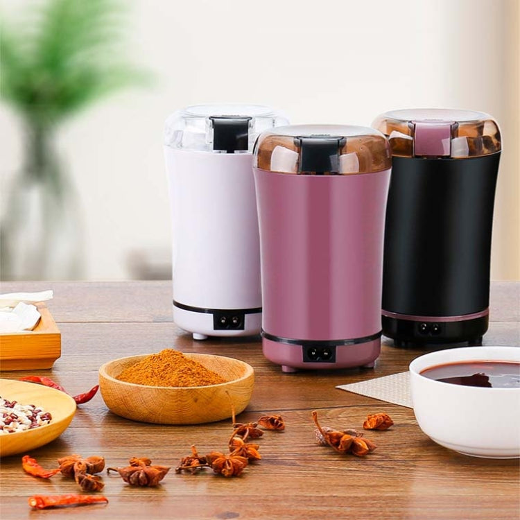 M150A Stainless Steel Electric Coffee Grinder Grain Bean Grinding Machine, Spec: UK Plug (White)