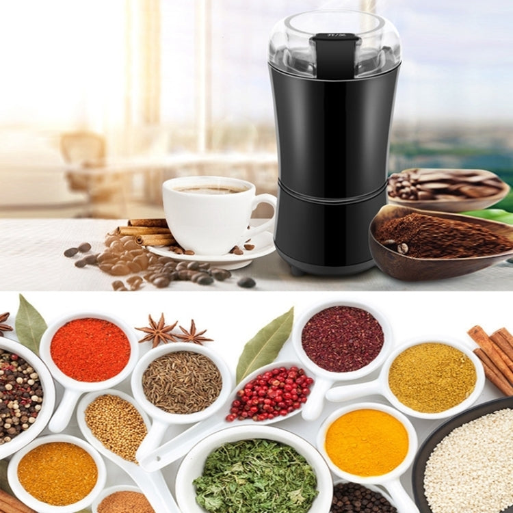 M150A Stainless Steel Electric Coffee Grinder Grain Bean Grinding Machine, Spec: UK Plug (White)