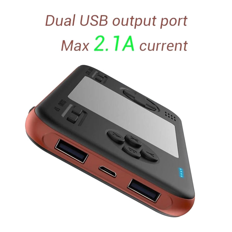 416 Pocket Console Portable Color Screen 8000mAh Rechargeable Game Machine(Black)