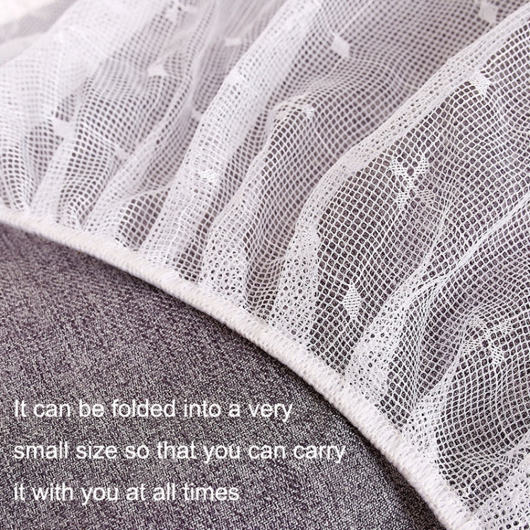 Full Cover Folding Mosquito Net Plus Encrypted Stroller Mosquito Net(White)