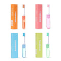 4 PCS/Set Portable Business Trip Folding Toothbrush Multi-color Super Soft Bristles Toothbrush