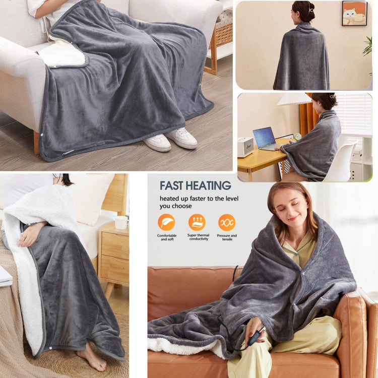 Controller Version Adjustable Temperature Timing USB Electric Heating Shawl Blanket Heating Pad 76x150cm