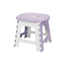 Convenient Folding Home Outdoor Thickened Portable Stool, Color: Violet Small