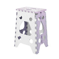 Convenient Folding Home Outdoor Thickened Portable Stool, Color: Violet Large