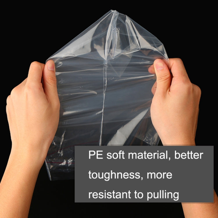 100 PCS / Set PE Clothing Packaging Bag Transparent Self-Stick Bag Jewelry Plastic Sealed Bag, Size:, Specification: 10x15cm
