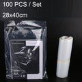 100 PCS / Set PE Clothing Packaging Bag Transparent Self-Stick Bag Jewelry Plastic Sealed Bag, Size:, Specification: 28x40cm