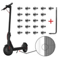 21pcs/set For Xiaomi Mijia M365 Pro Battery Compartment Screws(White)