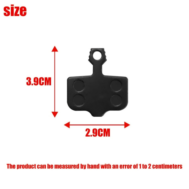 Mountain Bike Resin Semi-Metal Brake Pads(Gold)