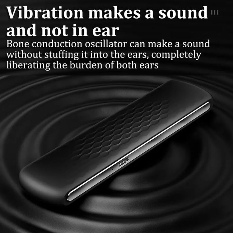 Soundproof Painless Bone Conduction Sleep Speaker Portable White Noise Sleeping Aid(Black)