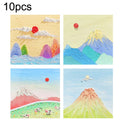 H034 10sets Tear-off Memo Pad Message Memo Handbook Decorative Stickers(Sunny Series Random)