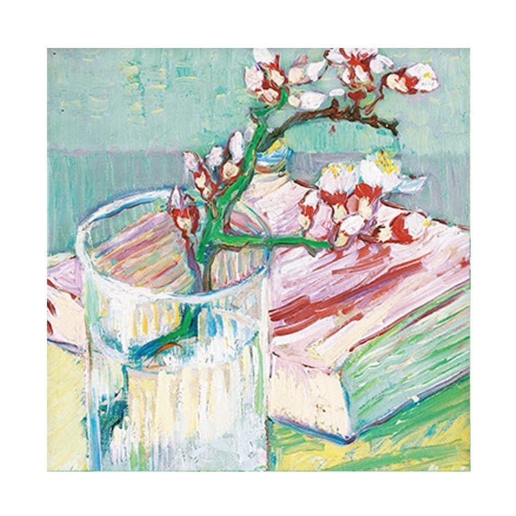 Vintage Painting Series Non-sticky Note Book Handbook Material Paper(Blooming Apricot Flower Branch)
