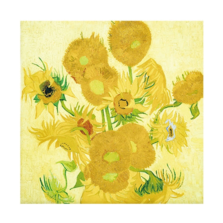 Vintage Painting Series Non-sticky Note Book Handbook Material Paper(Sunflower)