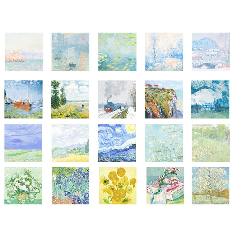 Vintage Painting Series Non-sticky Note Book Handbook Material Paper(Apricot Blossom)