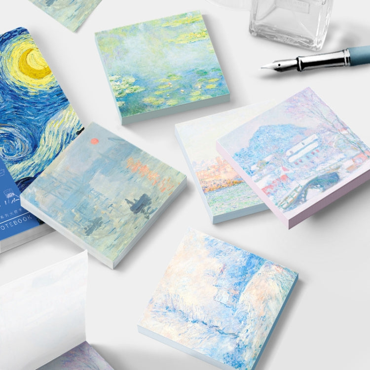 Vintage Painting Series Non-sticky Note Book Handbook Material Paper(Van Gogh-Lihua)
