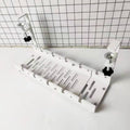 Stretchable Under Desk Cable Management Tray Carbon Steel Cable Organizer Cable Storage Rack(White)