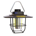 LY02 LED Retro Lantern Hand Tent Lamp USB Charging Camping Light(Black)
