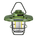 LY02 LED Retro Lantern Hand Tent Lamp USB Charging Camping Light(Green)