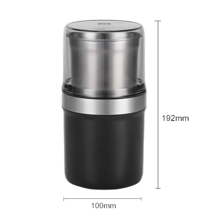 M200B Electric Mini Coffee Grinder Grain Bean Grinding Machine, Spec: EU Plug(Black)