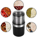 M200B Electric Mini Coffee Grinder Grain Bean Grinding Machine, Spec: US Plug(Black)