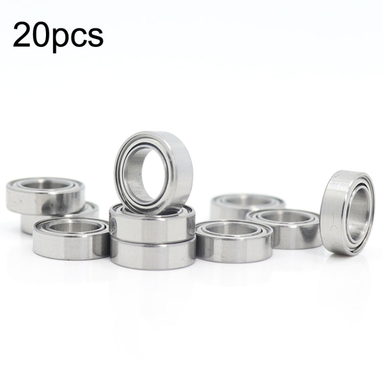 MR106ZZ 20pcs 6x10x3mm Miniature Deep Groove Ball Bearing, Style: Low Speed