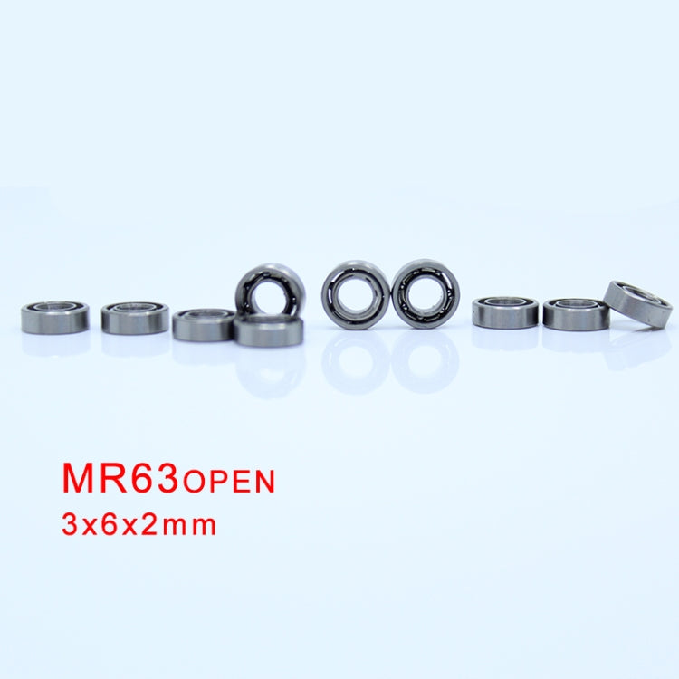 MR63 Open Bearing  3x6x2mm 20pcs Miniature Ball Bearings