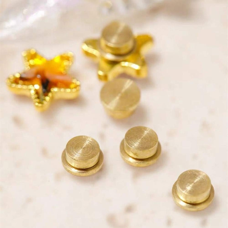 20pcs Metal Rotatable Bearing For DIY Crystal Jewelry Nail Art Decorations 3.7x3.5x2.2mm