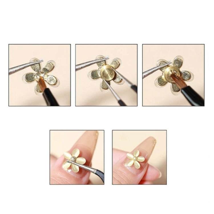 20pcs Metal Rotatable Bearing For DIY Crystal Jewelry Nail Art Decorations 4x5x2.5mm