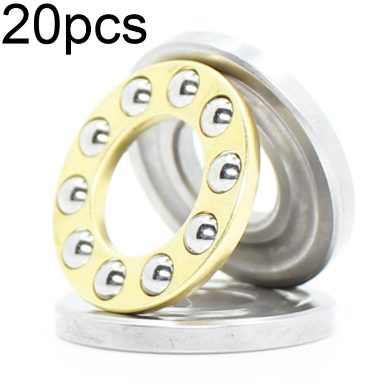 20pcs 3x8x3.5mm Plane Thrust Ball High-temperature Resistant and High-loading Bearings(F3-8M)