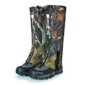 LUCKSTONE Unisex Waterproof Gaiters Cycling Legwarmers Leg Cover Camping Hiking Ski Boot(Camouflage+Army Green)