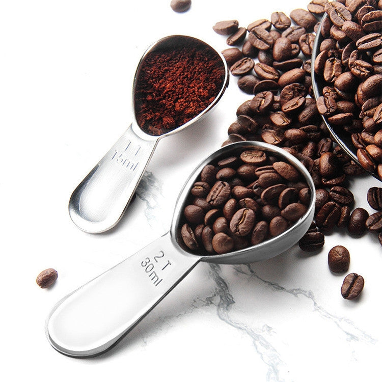 YG-MC12 304 Thickened Stainless Steel Coffee Spoon Scales Scaling Spoon, Specification: Small