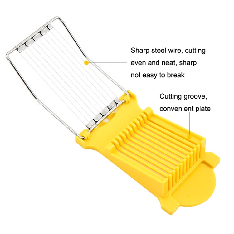 JA-958 Lunch Meat Ham Slicer Household Fruit Cutter Banana Sliced Kitchen Egg Cutter(Yellow)